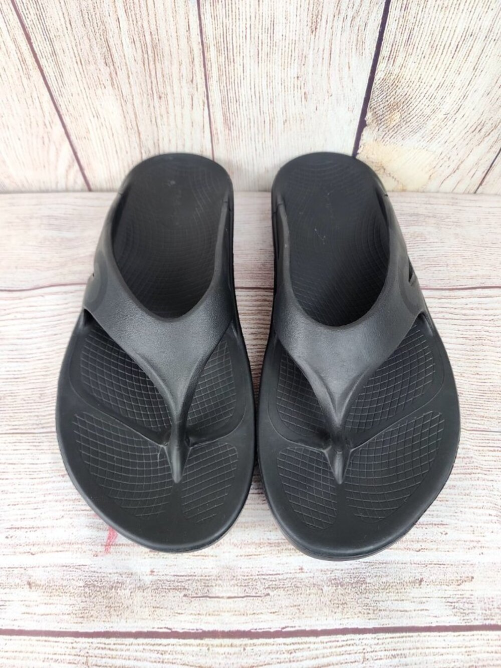 OOfos OOriginal Sport Sandals Size 11 Thong Recovery Comfort Slides Flip Flops - Picture 3 of 6